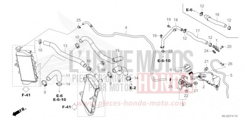 FLEXIBLE DE RADIATEUR/TUYAU D'EAU CRF1100AP de 2023